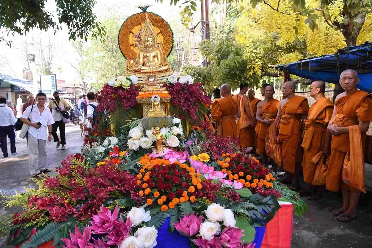 Celebration of Buddha Jayanti at Mahabodhi Temple in Bodh Gaya