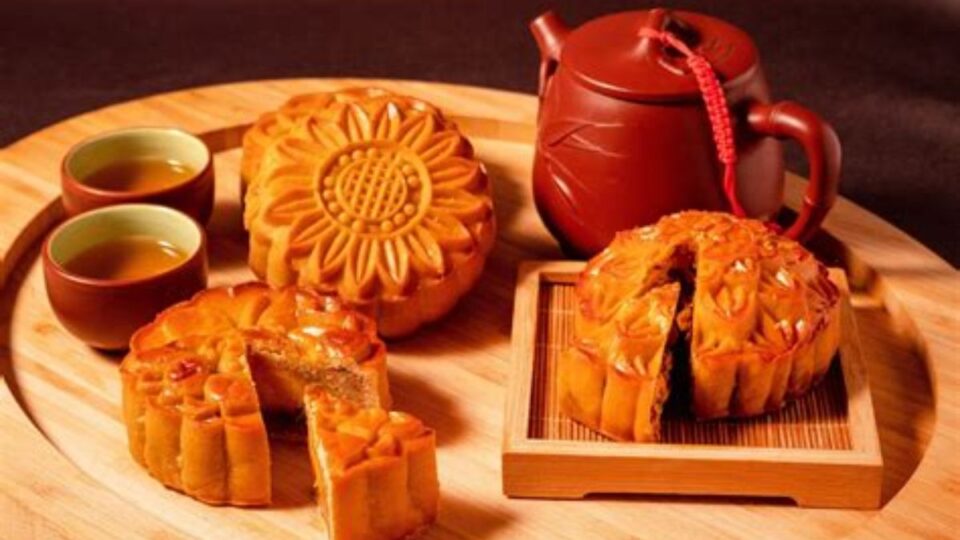 Assorted traditional and modern mooncakes for Mid Autumn Festival 2025